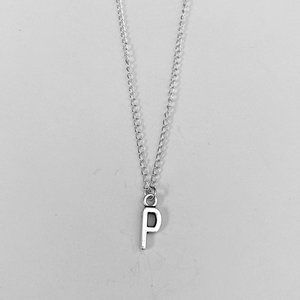 3 for $49 New Silver "P" Initial Necklace